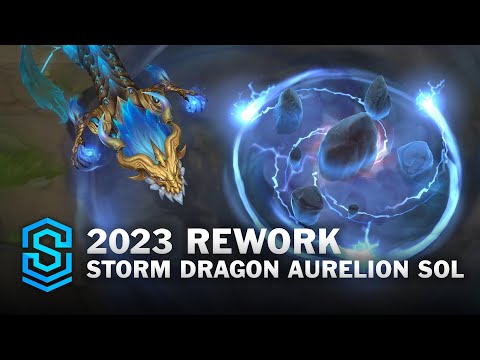 Storm Dragon Aurelion Sol REWORK Skin Spotlight - Pre-Release - PBE Preview - League of Legends