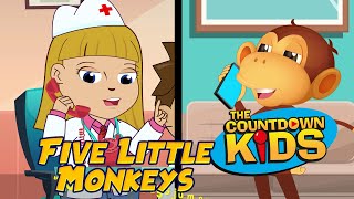 Five Little Monkeys - The Countdown Kids | Kids Songs &amp; Nursery Rhymes | Lyric Video