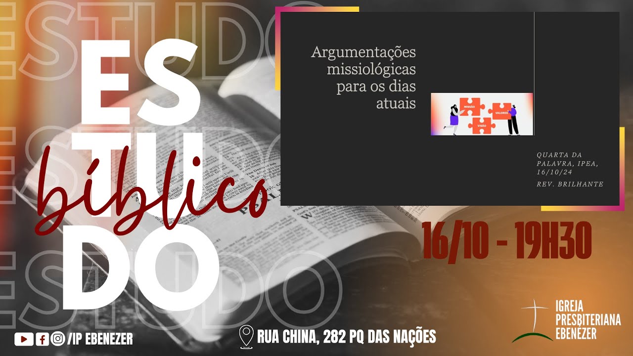 Quarta da Palavra | Rev João Brilhante | 16/10/2024
