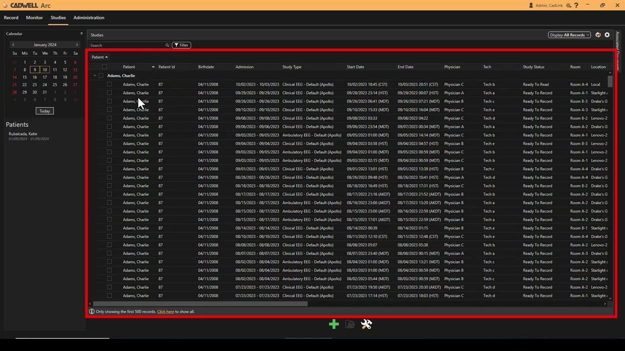 Arc 3.2 - Studies Tab