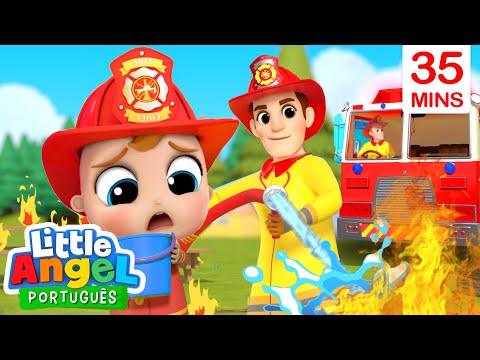 Capa de Ao Resgate com o Bombeiro Joãozinho! 🚒 | Canal do Joãozinho - Little Angel Português