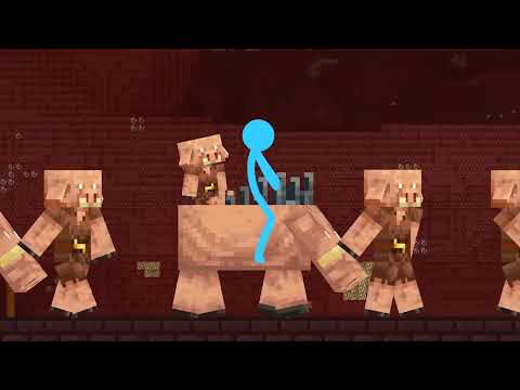 The Piglin War   Animation vs  Minecraft Shorts Ep 20 1