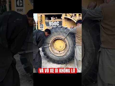 Thợ Vá Lốp Dùng Kỹ Thuật Này Khiến Lốp Xe Rách Nát Sống Lại. #short