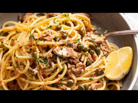 The most amazing CANNED TUNA PASTA!
