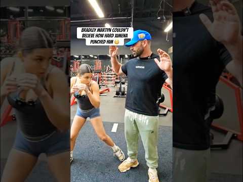 Bradley Martyn couldn’t believe how hard ximena Punched him #ximena #boxing #shorts #bradleymartyn