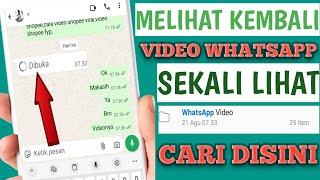 Download lagu How to Revisit a Single-View Video on WhatsApp mp3 Download lagu How to Revisit a Single-View Video on WhatsApp mp3