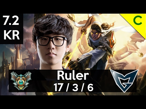 7.2 Gameplay - SSG Ruler (Varus) vs SKT T1 Bang (Ashe) 17-3-6 New Lethality Build