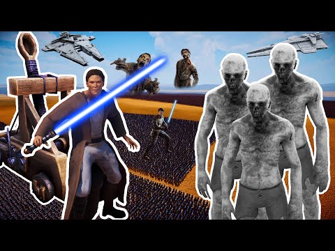 23 MILLION ZOMBIES vs 80,000 JEDI KNIGHTS + 1,000 CATAPULTS | UEBS 2