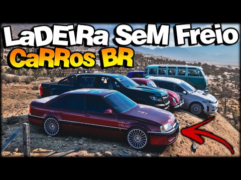 LADEIRA SEM FREIO COM CARROS BRASILEIROS - FORZA HORIZON 5 ONLINE