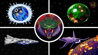 All Endings (Arcade, FC, MSX, PCE) エンディング 🚀 | Salamander 沙サ羅ラ曼マン蛇ダ [4K]