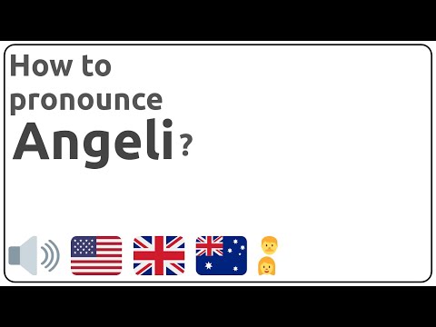 How to pronounce Angeli in english?