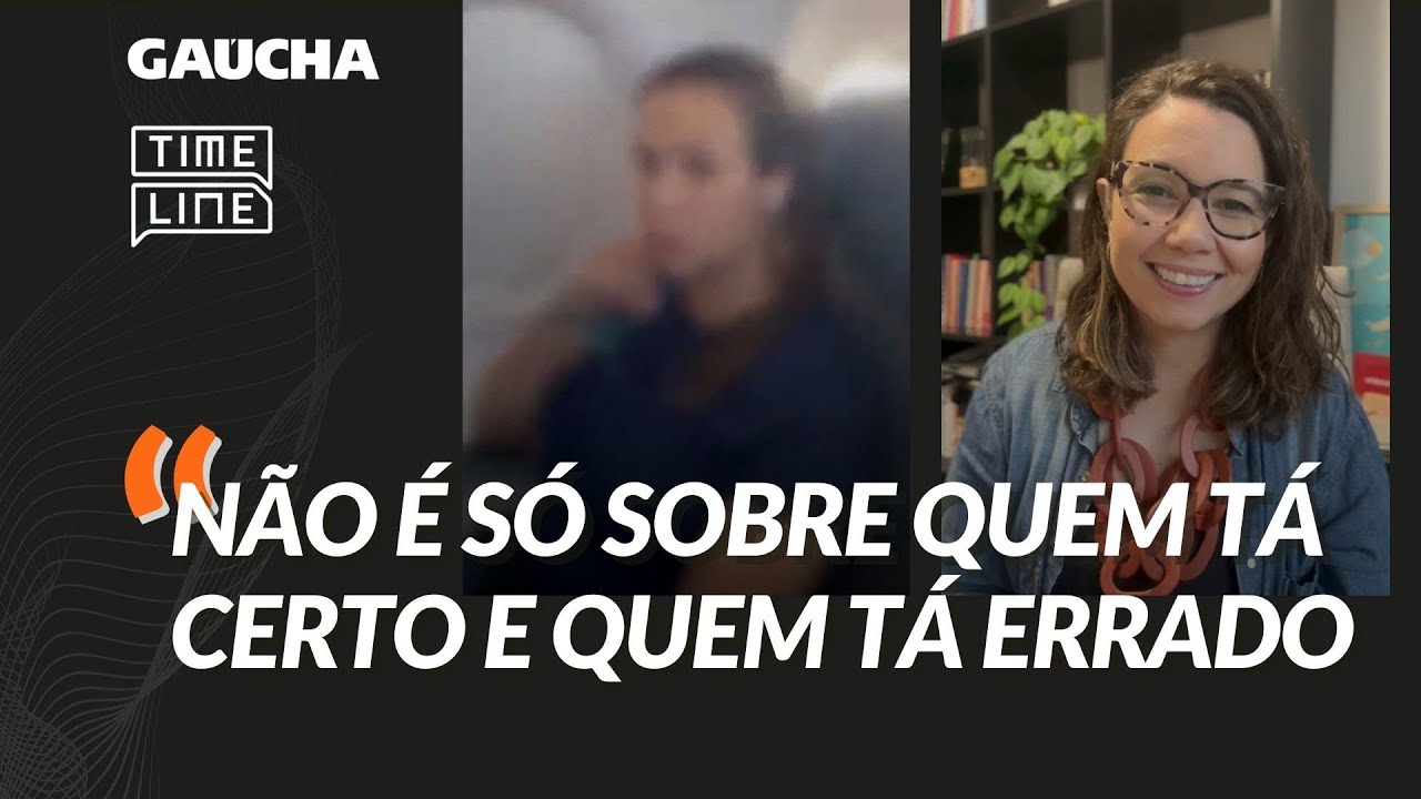 Mulher do avião, mãe e criança: psicóloga explica postura de envolvidos em vídeo viral | Timeline