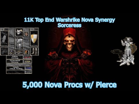 11k Top End w/ 100% Pierce + Deadly Strike | Warshrike Proc Sorc | Project Diablo 2 Season 3 Beta