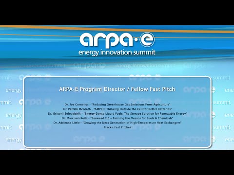 ARPA-E Program Director/Fellow Fast Pitch 4