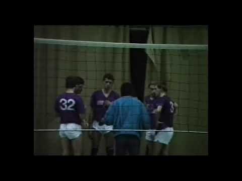 Hexagon volleybal Heren 1 tegen Boemerang Komeet 1 in 1988