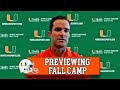 Manny Diaz FULL Press Conference Before FIRST Preseason Practice in 2020