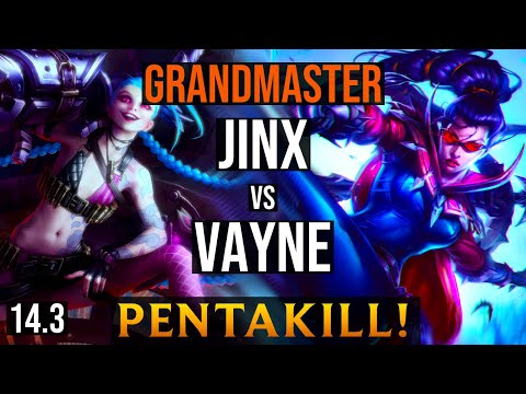 JINX Bot vs VAYNE | EUNE GrandMaster - Patch 14.3