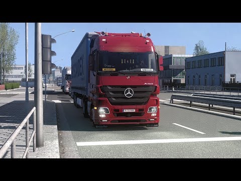 Euro Truck Simulator 2 - Mercedes Actros MP3  - Trailer Krone - Promods 2.25 - Dresden to Furth