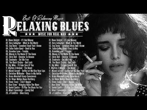 Relaxing Whiskey Blues Music 🚬 Great Slow Blues, Rock Ballads Songs 🎸 Electric Guitar Blues