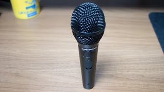 Video thumbnail for Audio Technica ATR-1300 Dynamic XLR Mic Review / Test by Podcastage
