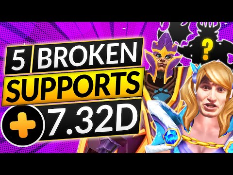 5 SUPPORT HEROES that are BREKAING THE META in 7.32D - Position 4 / 5 - Dota 2 Guide