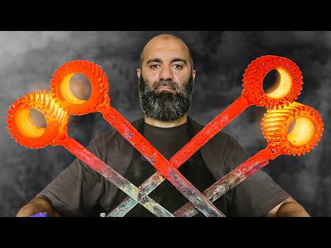 Forging a Unique Knife from Differential Gears - From Scrap to Sharp!