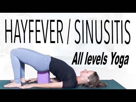 Yoga For Sinusitis & Hay Fever Relief - All levels Yoga For Nasal Congestion - YogaCandi