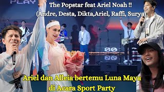 Download lagu MOMEN LANGKA! ARIEL NOAH DAN ALLEIA BERTEMU LUNA MAYA DI ACARA SPORT PARTY | ISTORA SENAYAN 2023 mp3