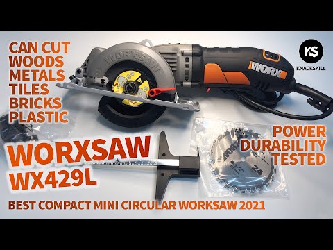 WORXSAW WX429L Best Compact Circular Saw Unboxing Review and Test