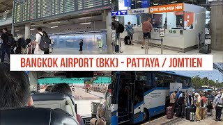 Bangkok Airport to Pattaya & Jomtien bus - CHEAP AND EASY!