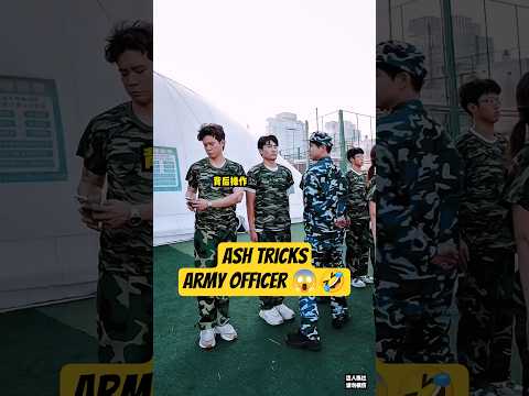 Ash Tricks His Army Officer 😱🤣~ mini wood toy | woodworking art skills / hand crafts #shorts