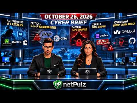 Cyber Brief – October 26, 2026: AI-Powered Attacks, Critical PHP Vulnerabilities, Ransomware & Major Data Breaches
