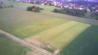 preview picture of video 'Hubsan X4 107c HD (2MP) über Ofterdingen'