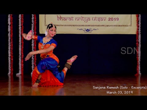 Excerpts from Sanjena Ramesh Solo - Sridevi Nrithyalaya - Bharathanatyam Dance
