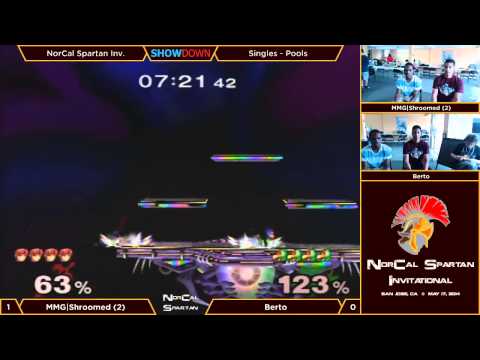 NorCal Spartan Invitational 2014 - Pools: Round Robin - MMG|Shroomed (Marth) vs Berto (Falco)