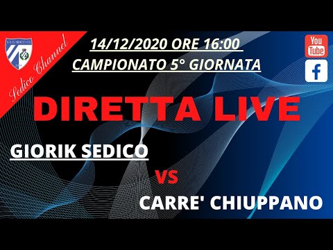 GIORIK SEDICO Vs CARRE 'CHIUPPANO- 5 ° Giornata Campionato Nazionale Serie B
