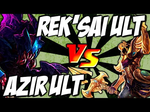 Azir Ult vs Rek'Sai Ult - Emperor's Divide vs Void Rush by LoL Clash & Combo #lolclash