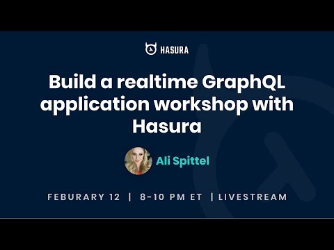 Build a realtime GraphQL application workshop with Hasura