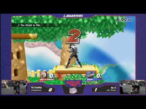 WTFOX 2: Smash 4 Singles - TA | Fatality (Metaknight/Falcon) vs Mr.R (Sheik) - Losers Quarters