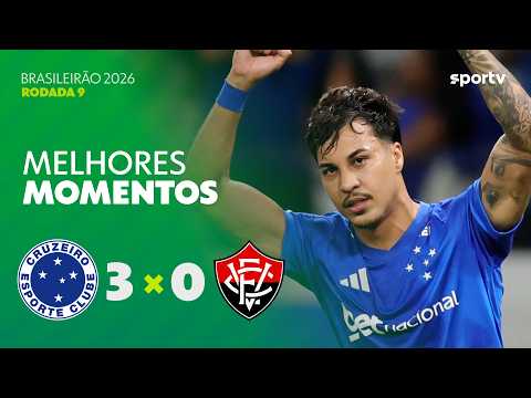 Gols e lances de Cruzeiro x Vitória
