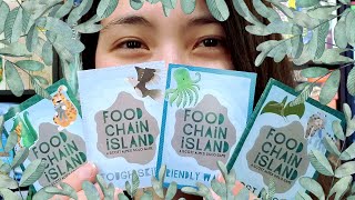 Food Chain Island | Solo Board Game PaRTy!!! (Playthrough and Review/ Tutorial, yup!) 🦝🐊🐆