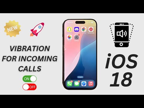 📱 How to Turn On/Off Vibration for Incoming Calls on iPhone iOS 18 | Quick & Easy Guide 🔥