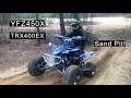 YFZ450X & TRX400EX Sand Pit Jumps & Hill Climbs!