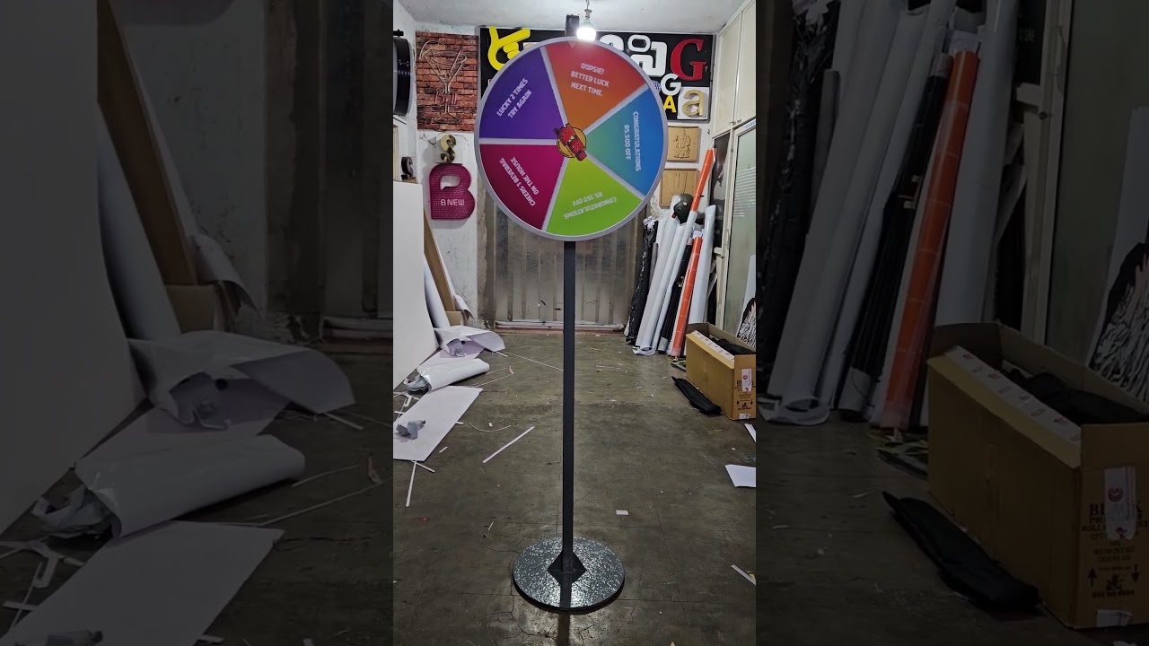 Promotion Spin Wheel Manufacturer in Hyderabad l Sai Balaji Digitals Private Limited#spin #spinwheel