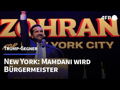 New York: Trump-Gegner Mamdani wird Bürgermeister | AFP