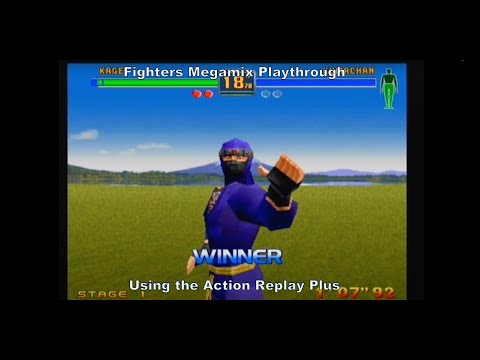 Fighters Megamix Kage Playthrough using the Sega Saturns Action Replay Plus :D #SegaSaturn #Sega