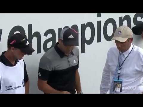 Golf Rules - Sergio Garcia gets fortunate free relief from grandstand