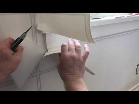 How To Cut Leather Wallpaper Around Moulding - Spencer Colgan