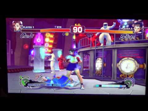 SCR Super Street Fighter 4 AE Pools Infiltration (Chun-Li) vs Commander Jesse (Sakura)