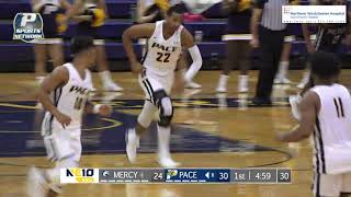 Pace Men's Basketball Highlights vs. Mercy